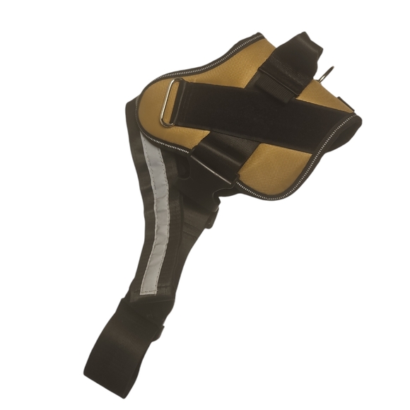 Bolux Dog Harness No-Pull Reflective Dog Vest Adjustable Pet Harness Tan Size L - Picture 3 of 5